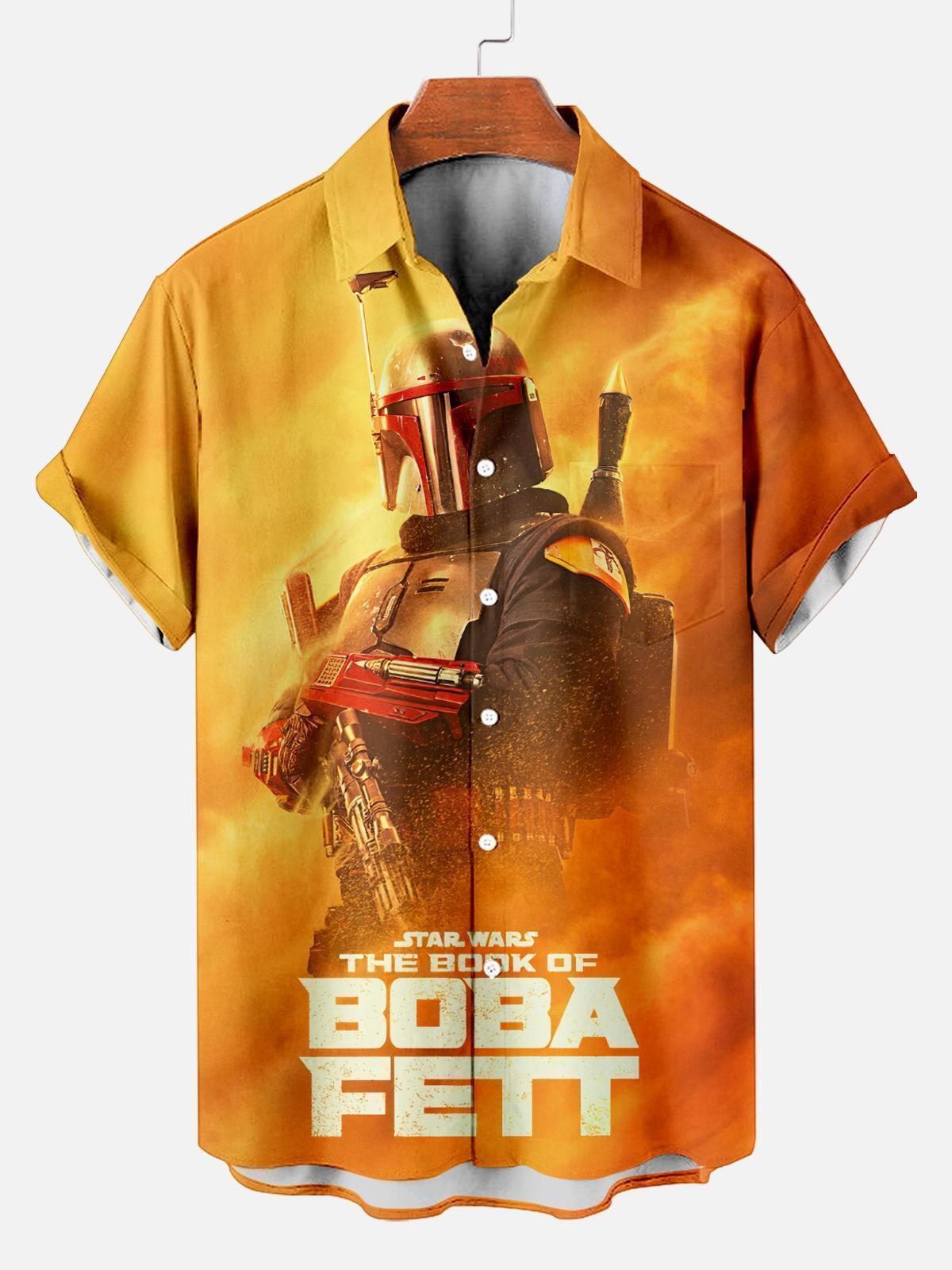 Men's Vintage Classic Movie Graphic Short Sleeve Shirt