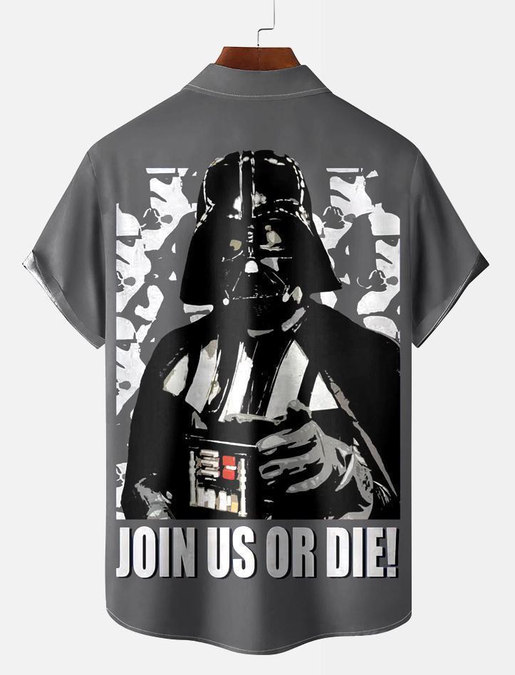 Men's Vintage Classic Movie Graphic Short Sleeve Shirt