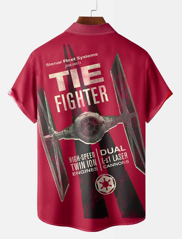 Men's Vintage Classic Movie Graphic Short Sleeve Shirt