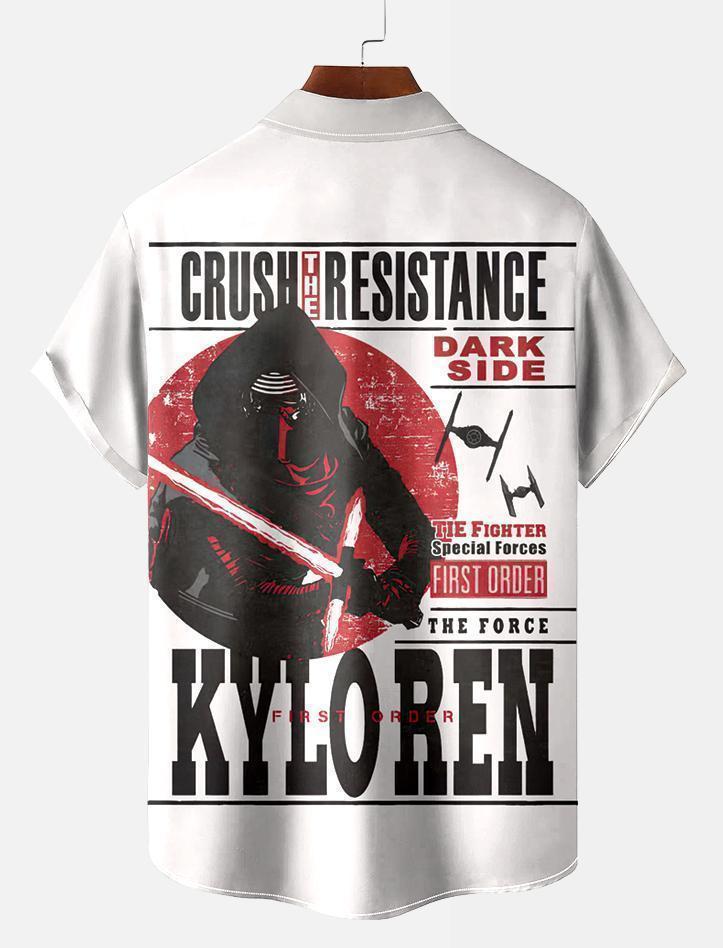 Men's Vintage Classic Movie Graphic Short Sleeve Shirt