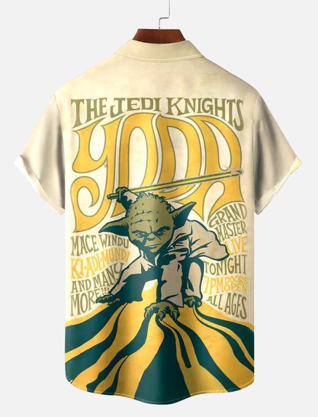 Men's Vintage Classic Movie Graphic Short Sleeve Shirt