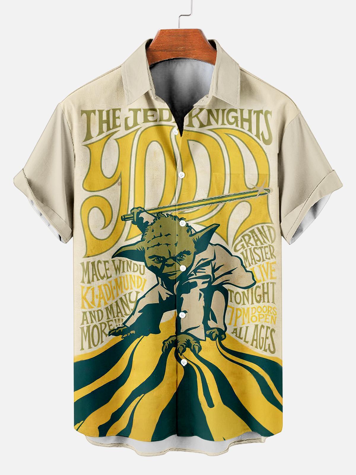 Men's Vintage Classic Movie Graphic Short Sleeve Shirt