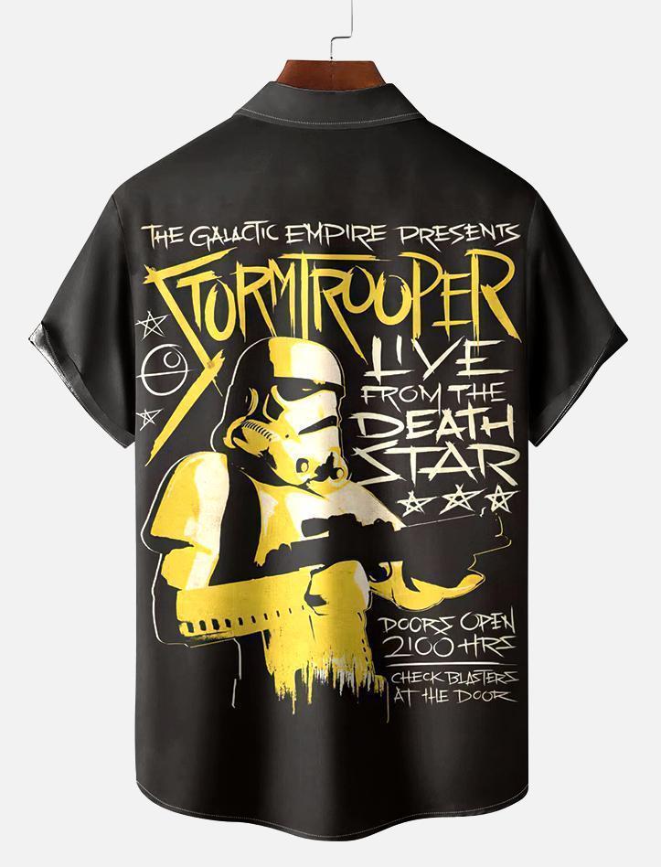 Men's Vintage Classic Movie Graphic Short Sleeve Shirt