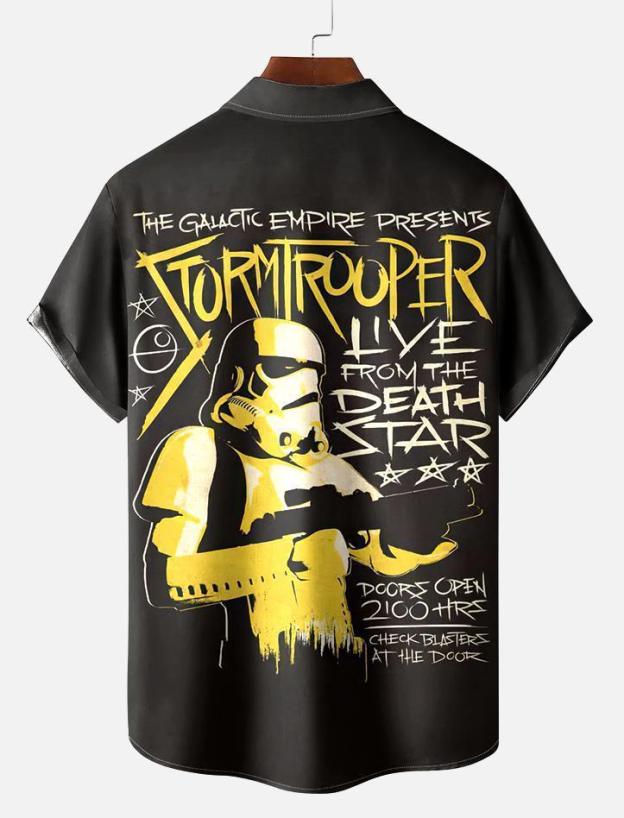 Men's Vintage Classic Movie Graphic Short Sleeve Shirt