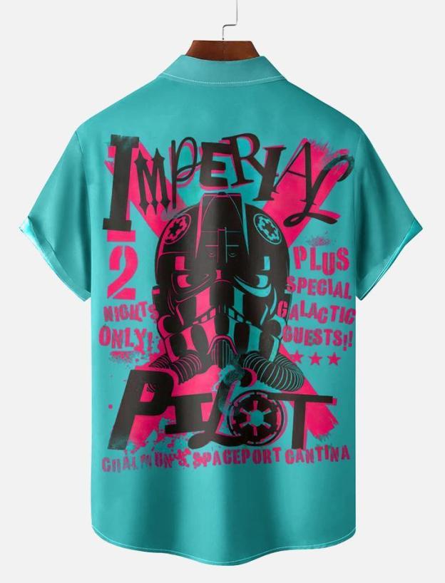 Men's Vintage Classic Movie Graphic Short Sleeve Shirt