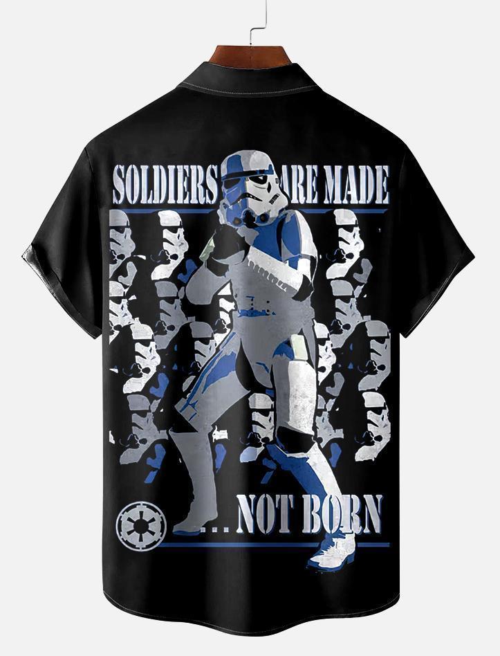 Men's Vintage Classic Movie Graphic Short Sleeve Shirt