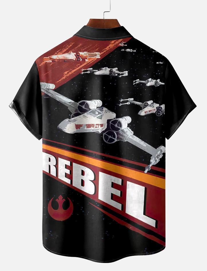 Men's Vintage Classic Movie Graphic Short Sleeve Shirt