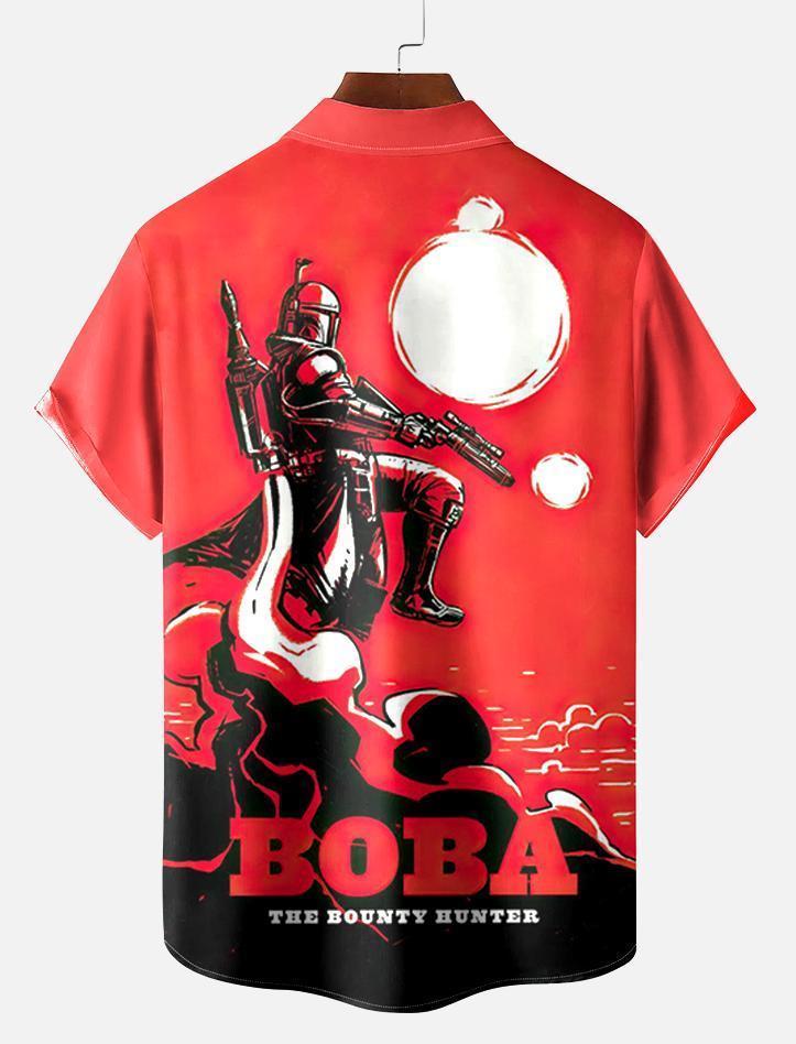 Men's Vintage Classic Movie Graphic Short Sleeve Shirt