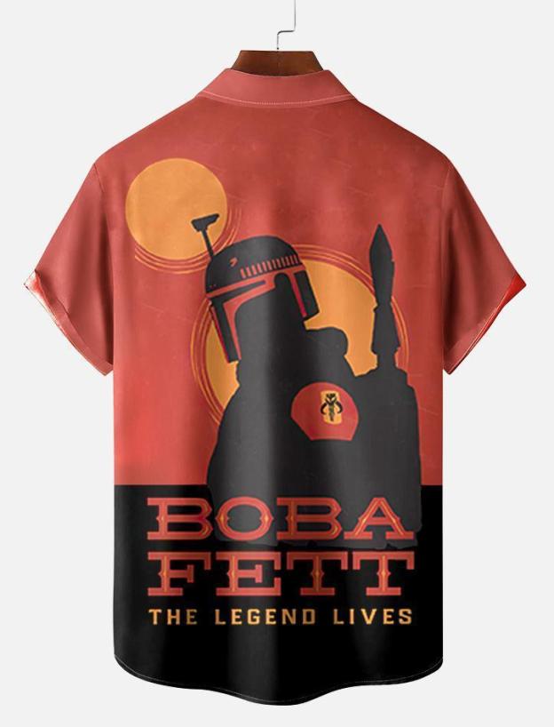 Men's Vintage Classic Movie Graphic Short Sleeve Shirt