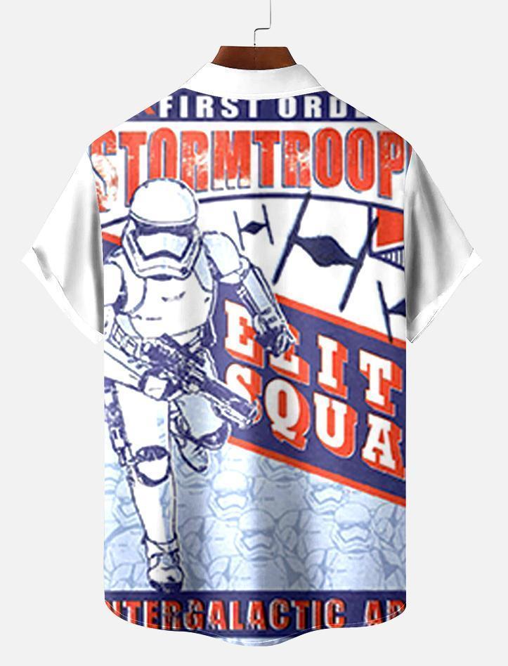 Men's Vintage Classic Movie Graphic Short Sleeve Shirt