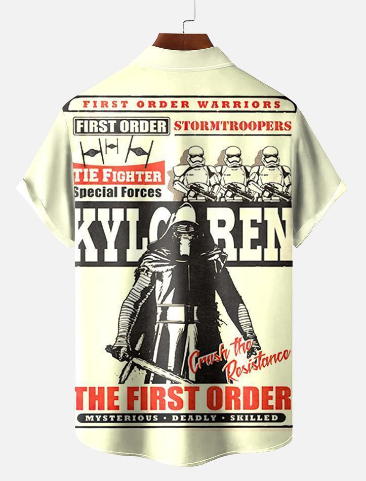 Men's Vintage Classic Movie Graphic Short Sleeve Shirt