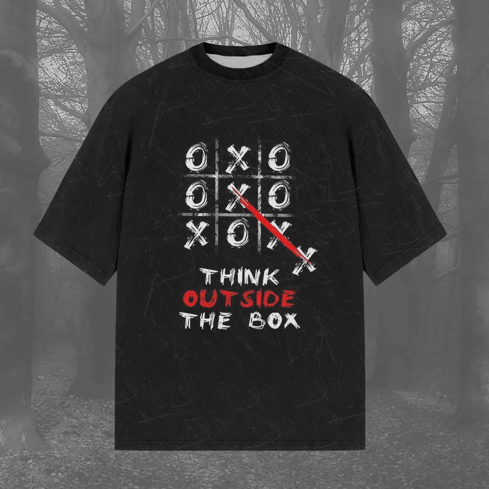 Think Creative Unisex Casual Printed Crew Neck Short Sleeve