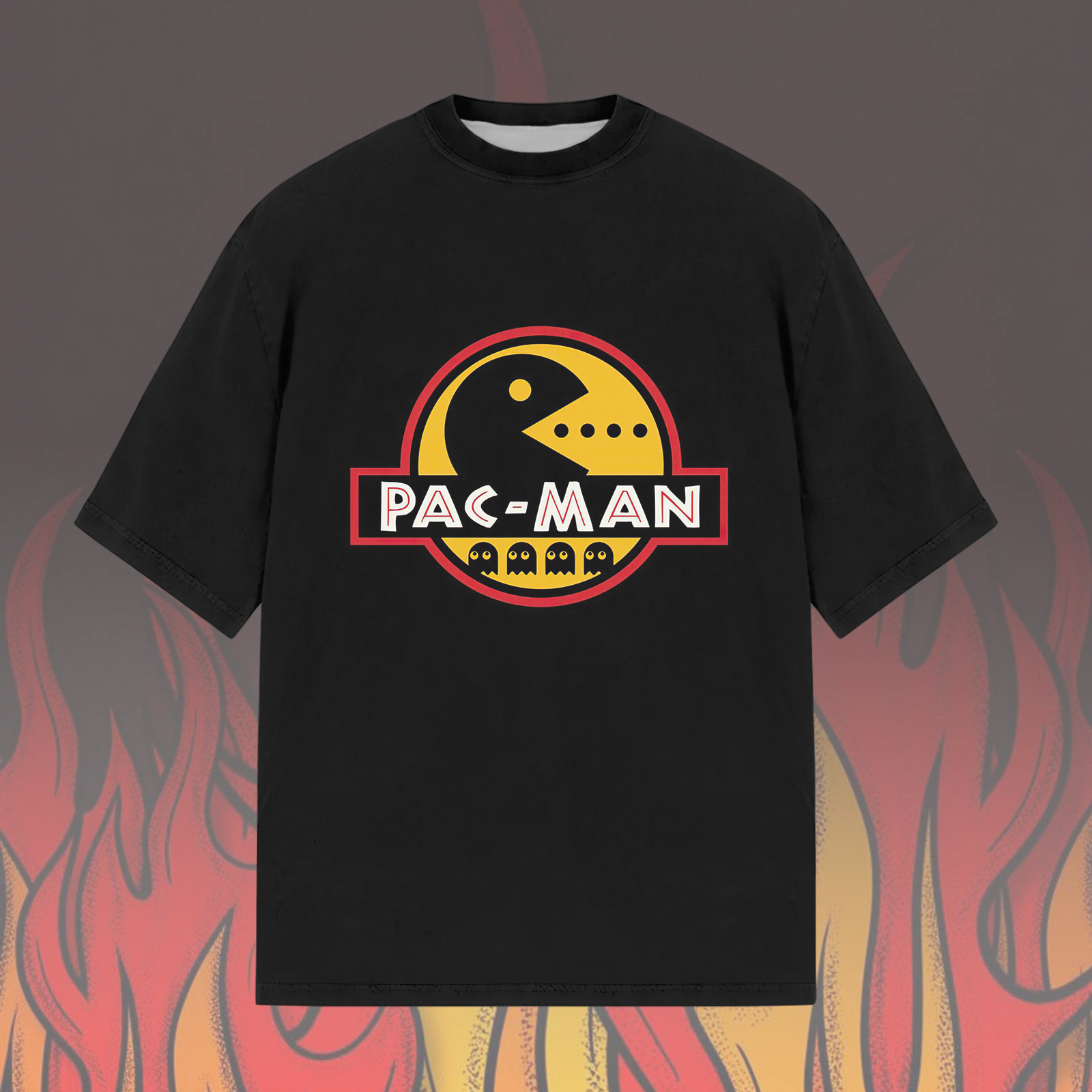 Sugar Bean Park Unisex Casual Printed Round Neck Short Sleeve