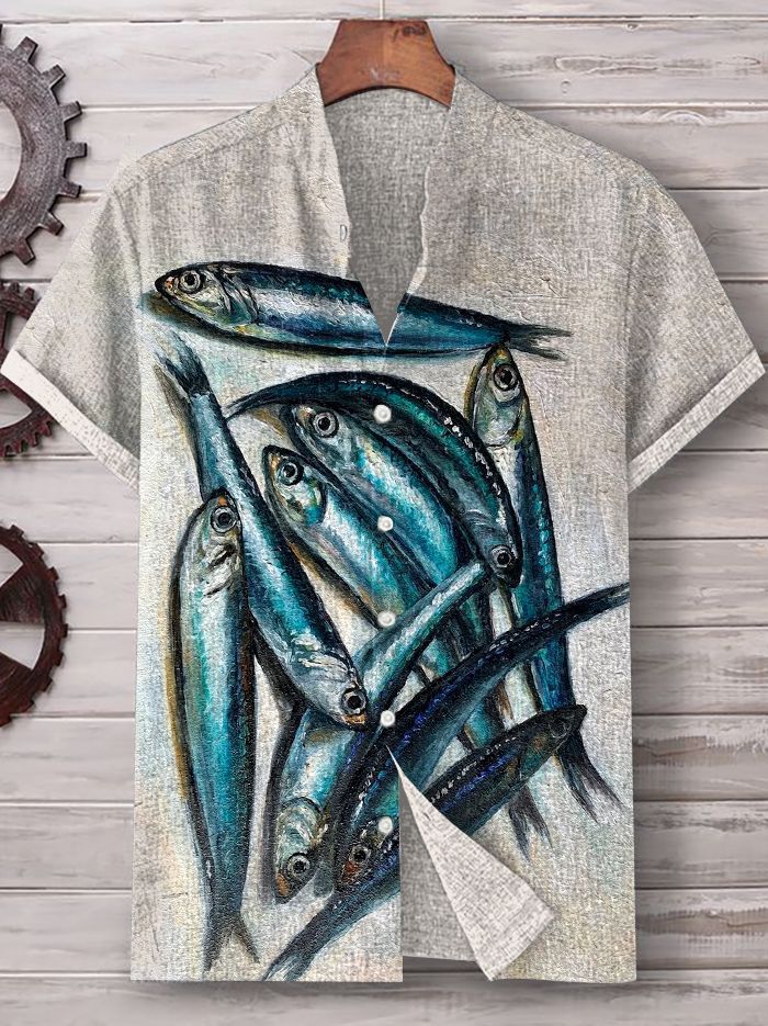 Ocean Creature Graphic Short Sleeve Shirt