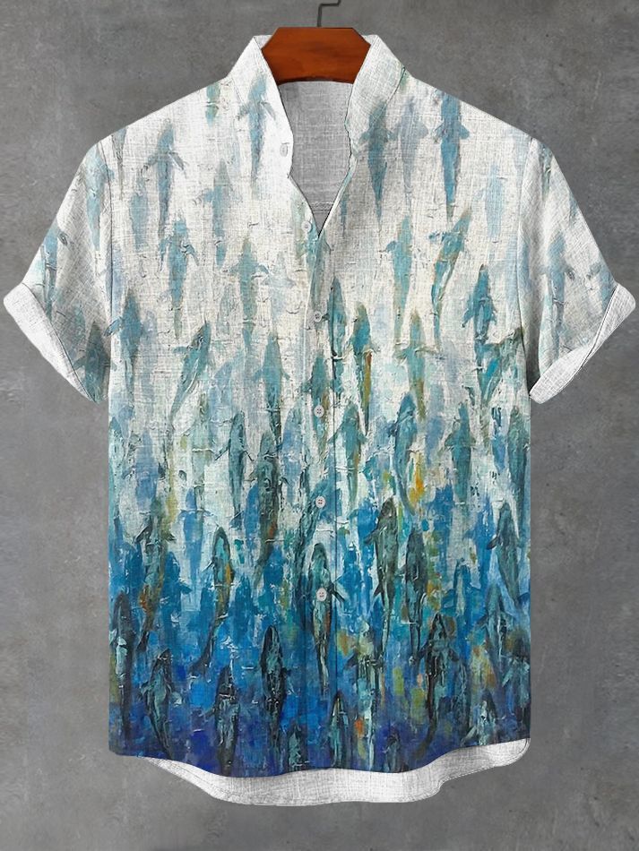 Ocean Creature Graphic Short Sleeve Shirt