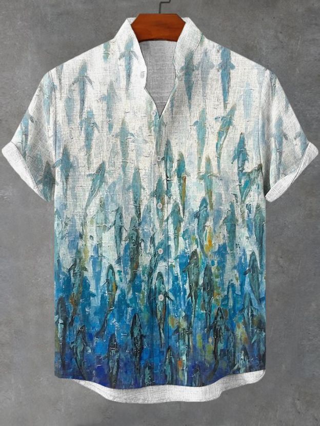 Ocean Creature Graphic Short Sleeve Shirt