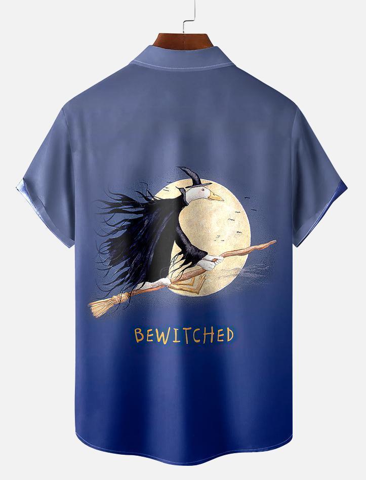 Men's Halloween Fun Duck Short Sleeve Shirt