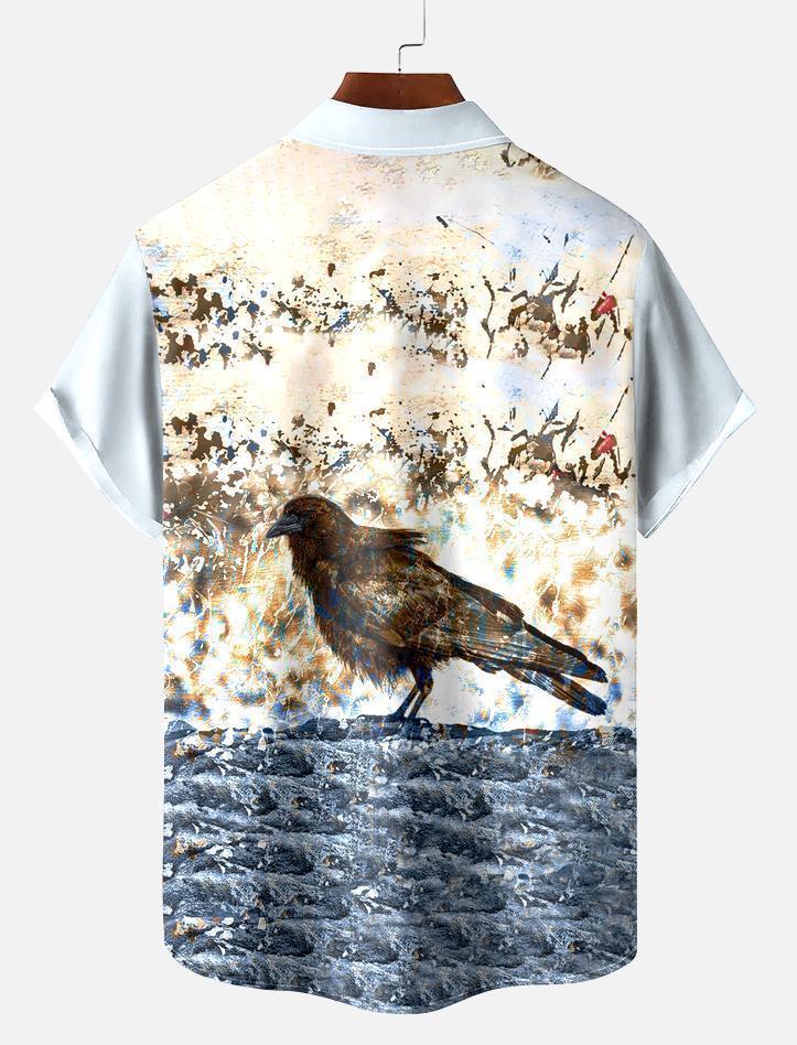 Men's Map Graphic Short Sleeve Shirt