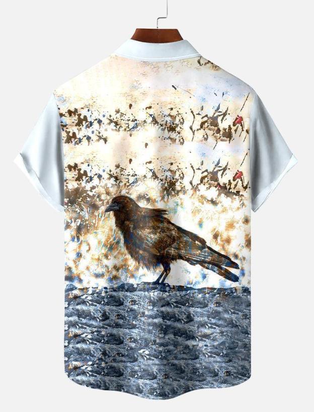 Men's Map Graphic Short Sleeve Shirt