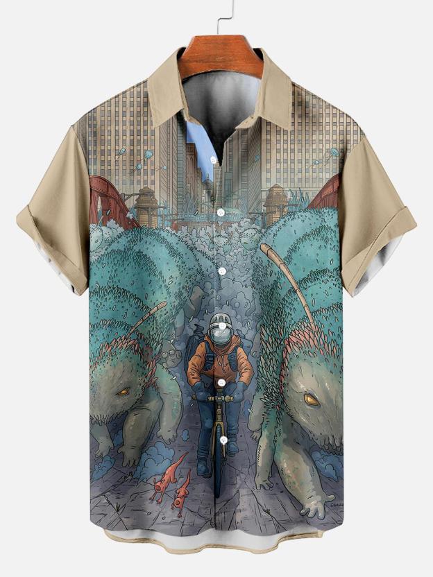 Ocean Creature Graphic Short Sleeve Shirt