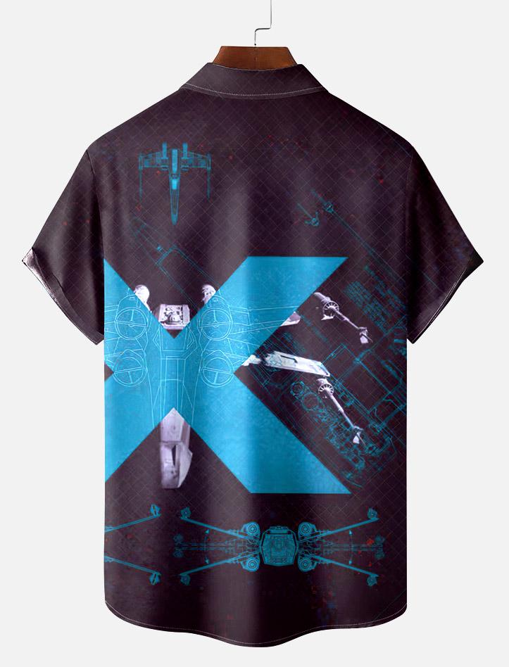 Men's Vintage Classic Movie Graphic Short Sleeve Shirt