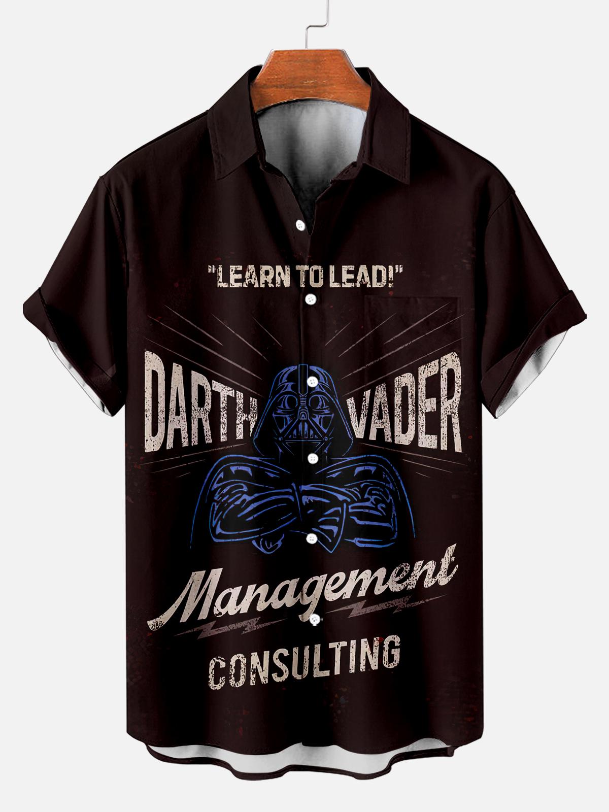 Men's Vintage Classic Movie Graphic Short Sleeve Shirt