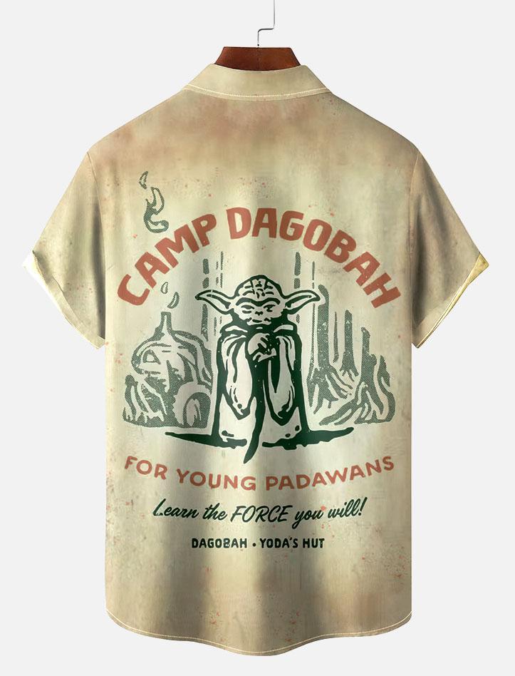 Men's Vintage Classic Movie Graphic Short Sleeve Shirt