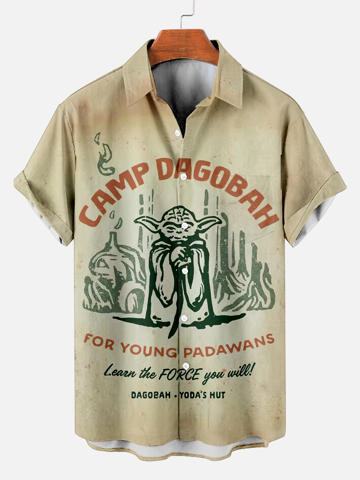 Men's Vintage Classic Movie Graphic Short Sleeve Shirt
