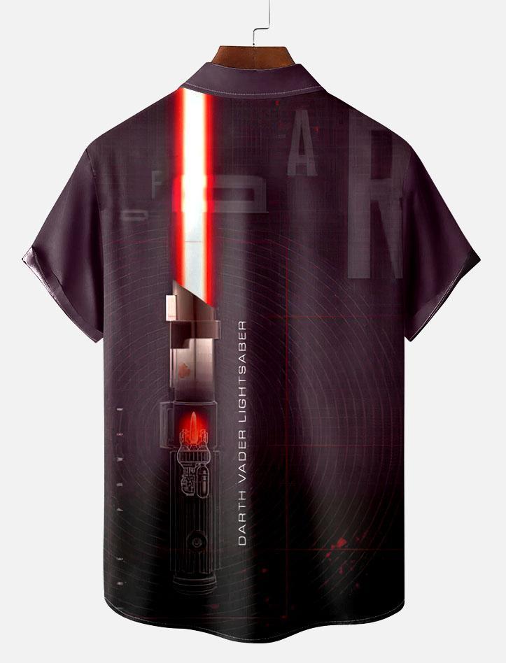 Men's Vintage Classic Movie Graphic Short Sleeve Shirt