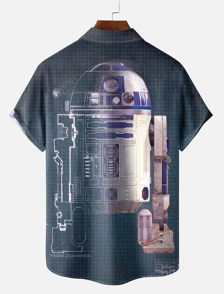 Men's Vintage Classic Movie Graphic Short Sleeve Shirt