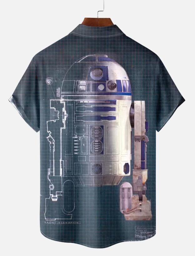 Men's Vintage Classic Movie Graphic Short Sleeve Shirt