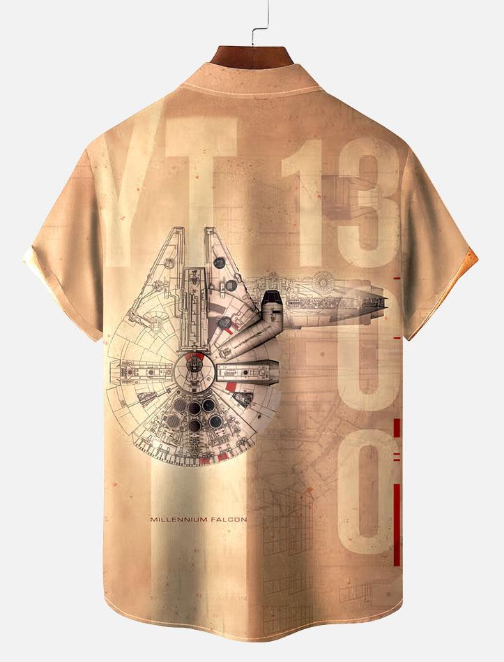 Men's Vintage Classic Movie Graphic Short Sleeve Shirt