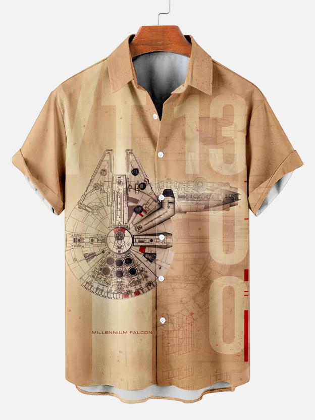 [Copy]Men's Vintage Witch Oil Painting Art Halloween Short Sleeve Shirt