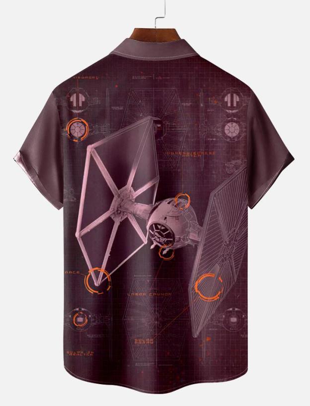 Men's Vintage Classic Movie Graphic Short Sleeve Shirt