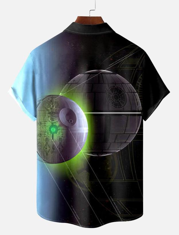 Men's Vintage Classic Movie Graphic Short Sleeve Shirt