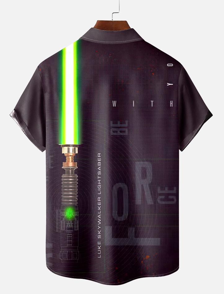 Men's Vintage Classic Movie Graphic Short Sleeve Shirt