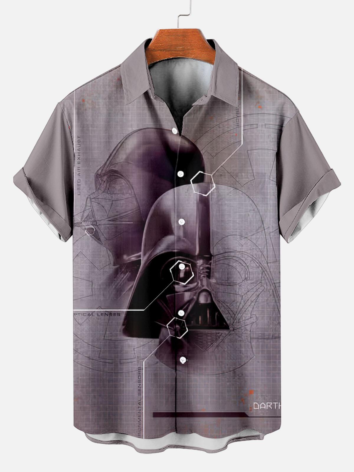 Men's Vintage Classic Movie Graphic Short Sleeve Shirt