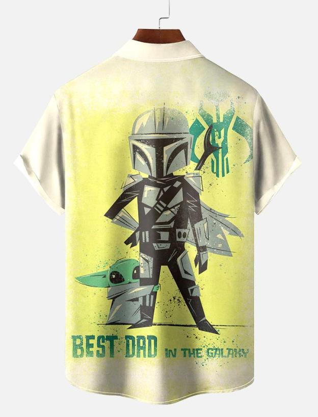 Men's Vintage Classic Movie Graphic Short Sleeve Shirt