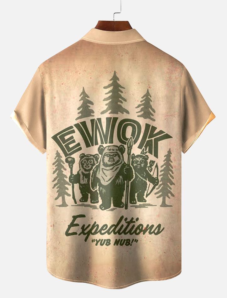 Men's Vintage Classic Movie Graphic Short Sleeve Shirt