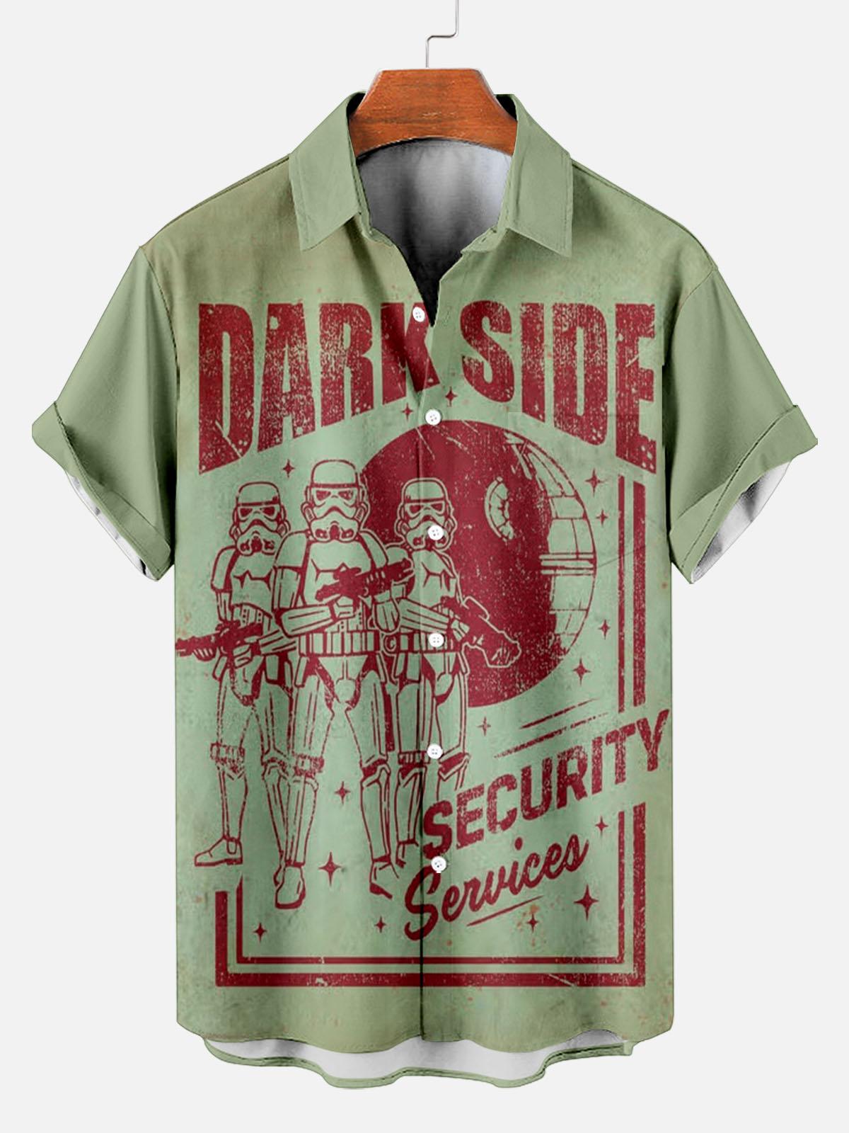 Men's Vintage Classic Movie Graphic Short Sleeve Shirt