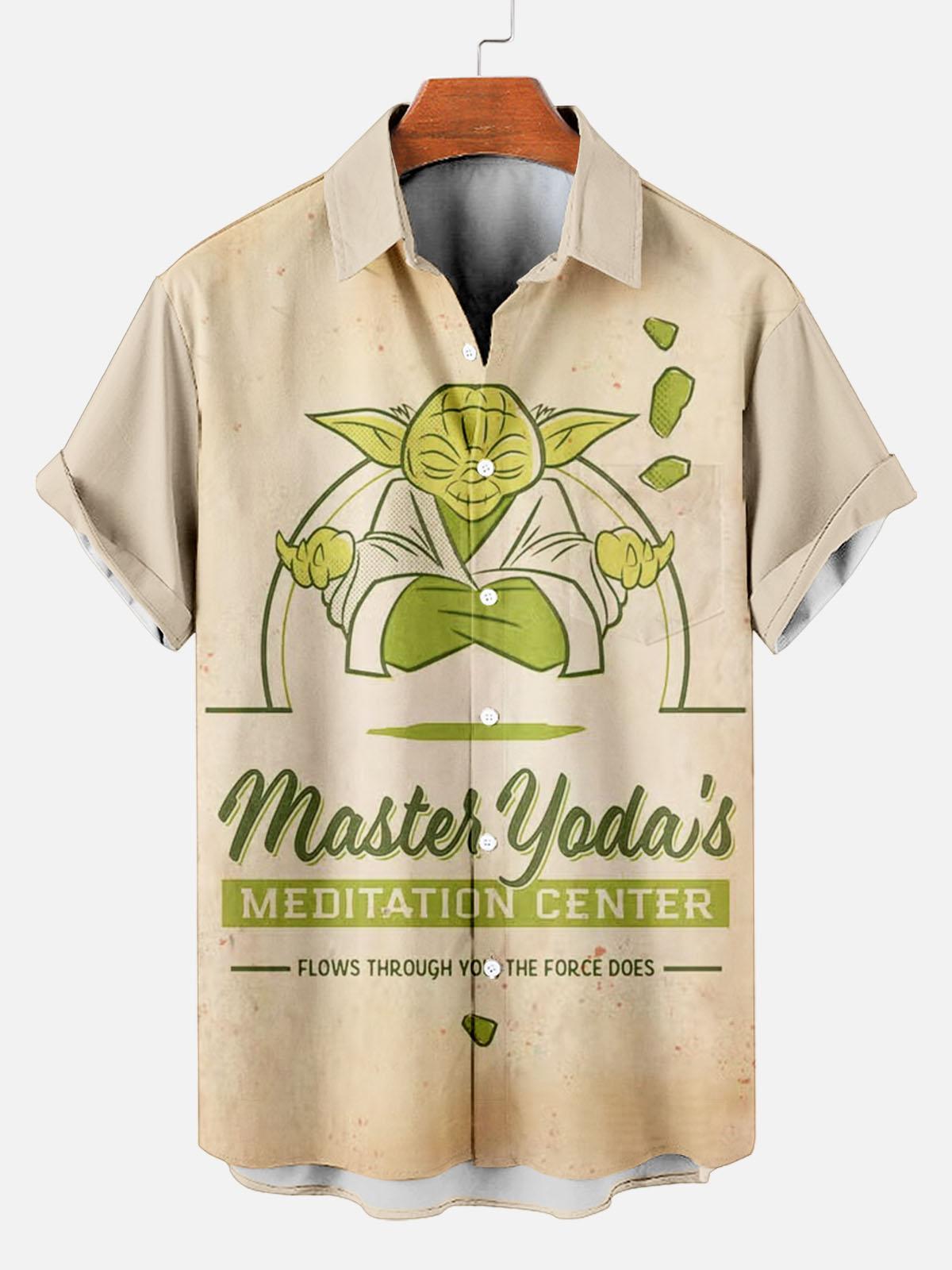 [Copy]Men's Vintage Witch Oil Painting Art Halloween Short Sleeve Shirt