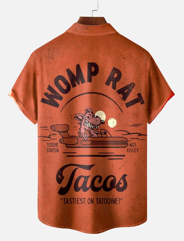 Men's Vintage Classic Movie Graphic Short Sleeve Shirt