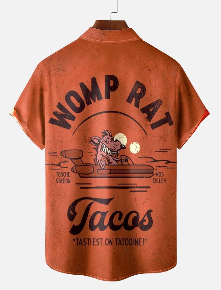 Men's Vintage Classic Movie Graphic Short Sleeve Shirt