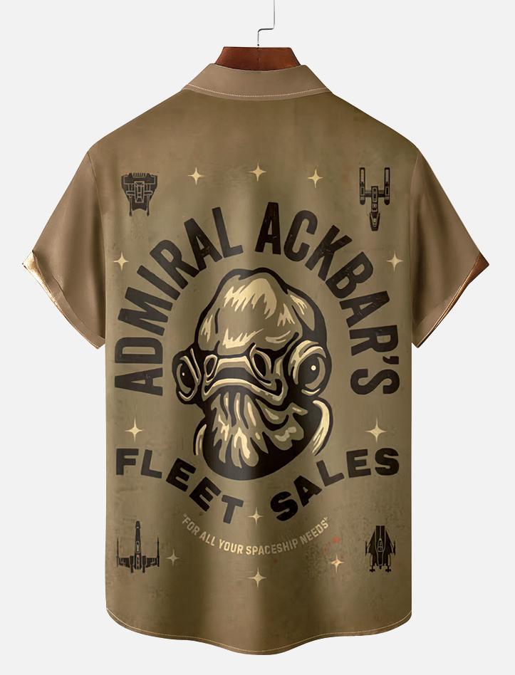 Men's Vintage Classic Movie Graphic Short Sleeve Shirt