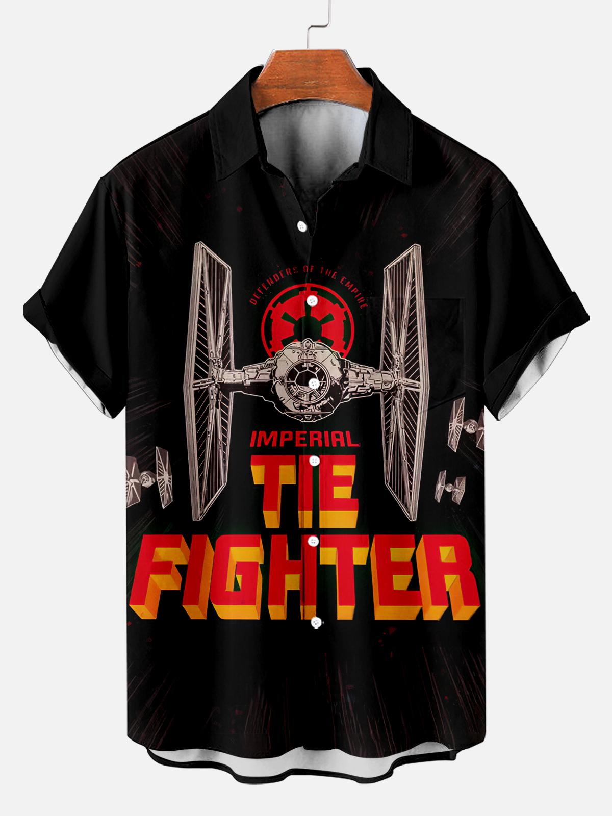 Men's Vintage Classic Movie Graphic Short Sleeve Shirt