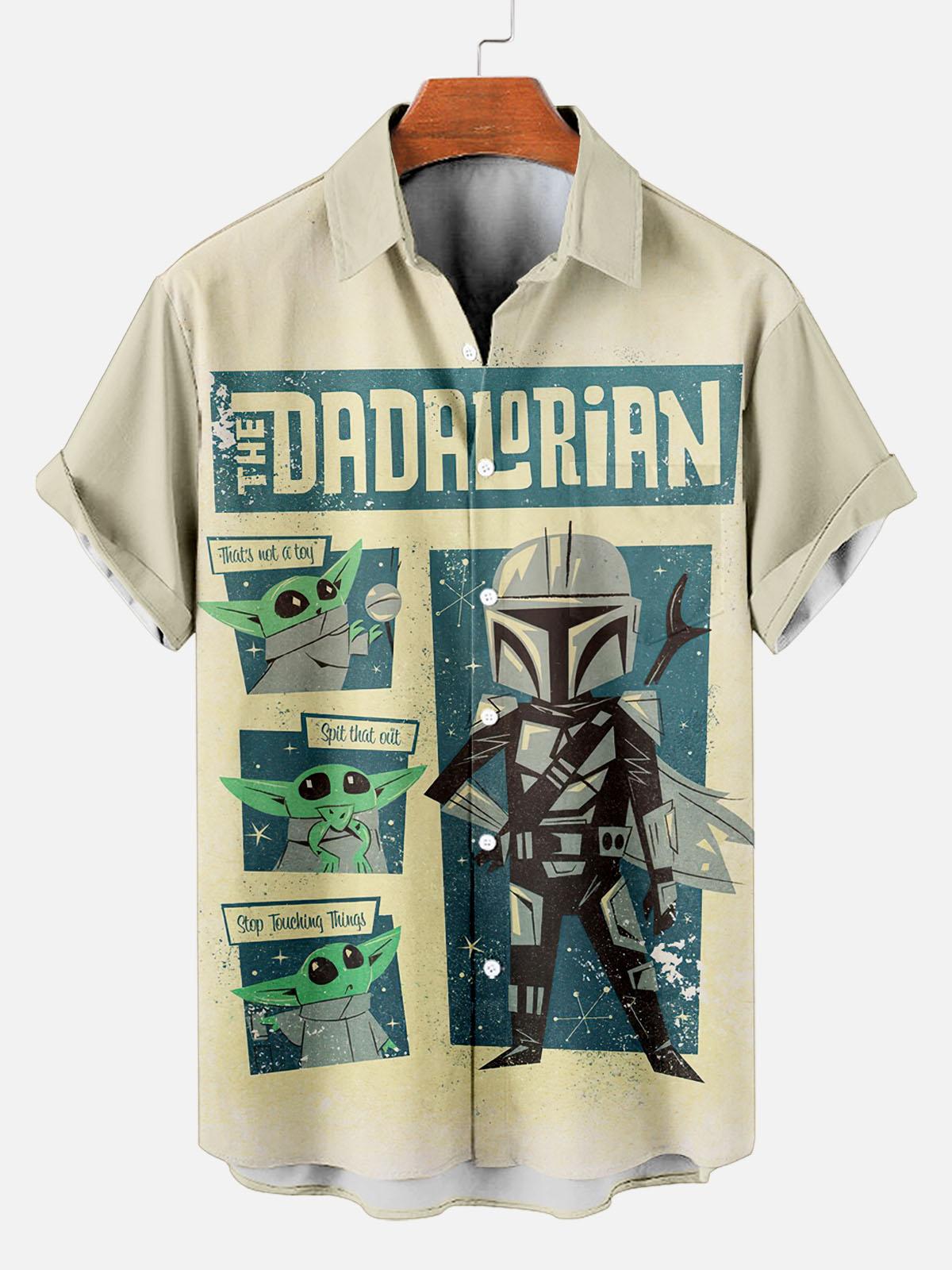 Men's Vintage Classic Movie Graphic Short Sleeve Shirt