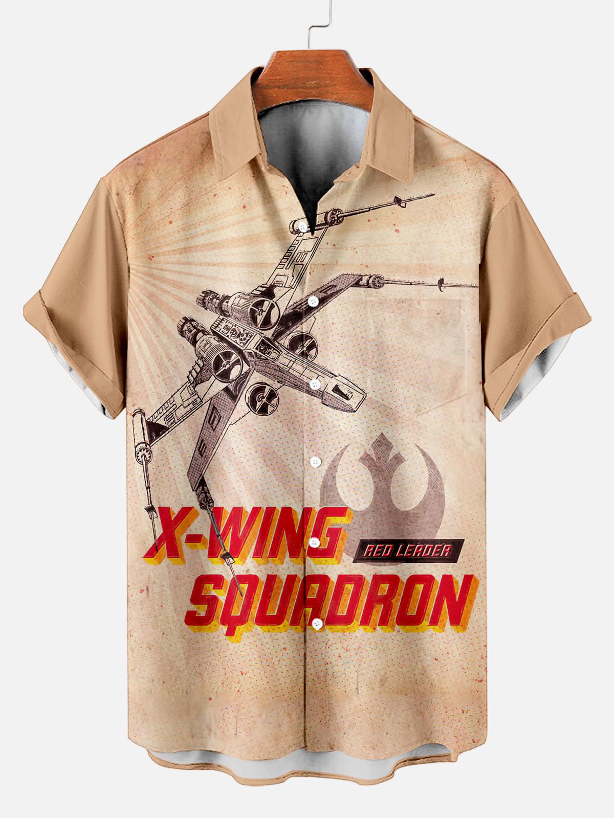 Men's Vintage Classic Movie Graphic Short Sleeve Shirt