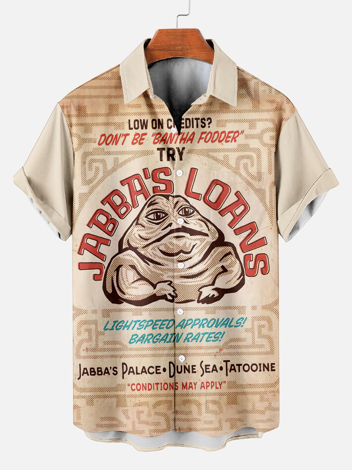 Men's Vintage Classic Movie Graphic Short Sleeve Shirt