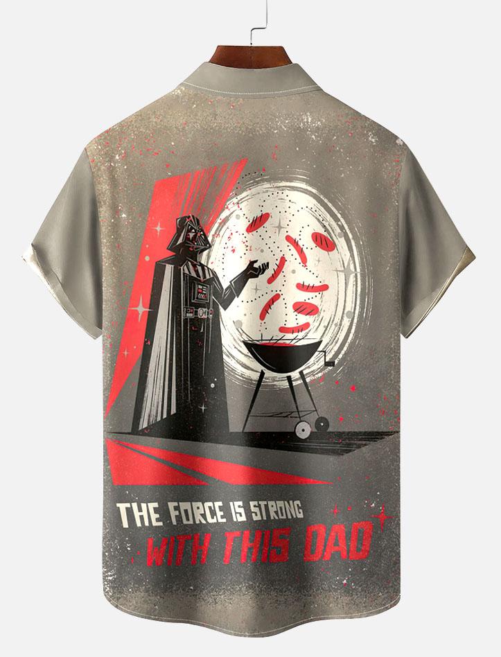 Men's Vintage Classic Movie Graphic Short Sleeve Shirt