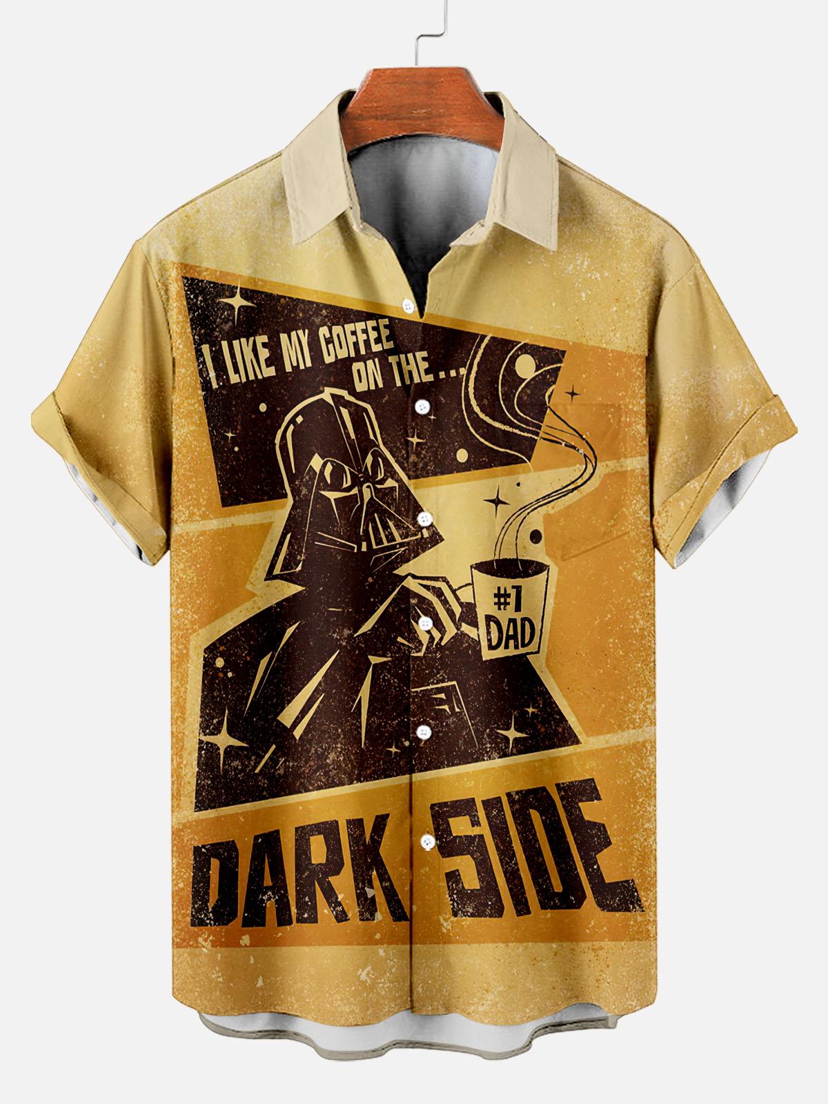 Men's Vintage Classic Movie Graphic Short Sleeve Shirt